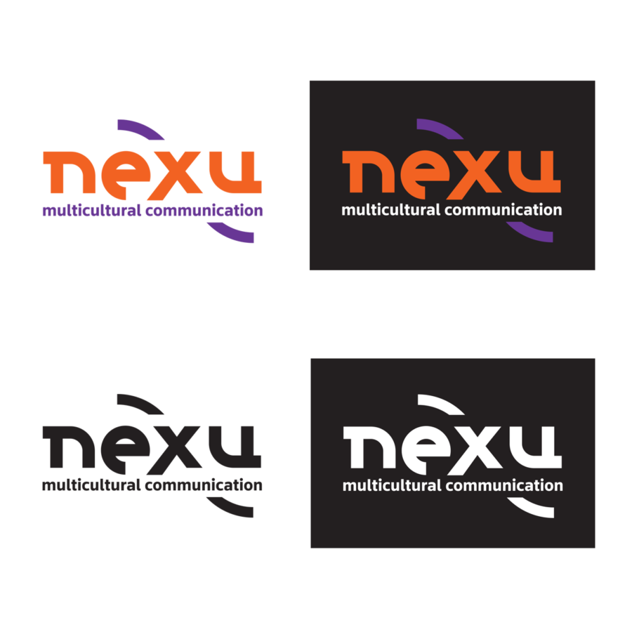 4 versions of the nexu logo